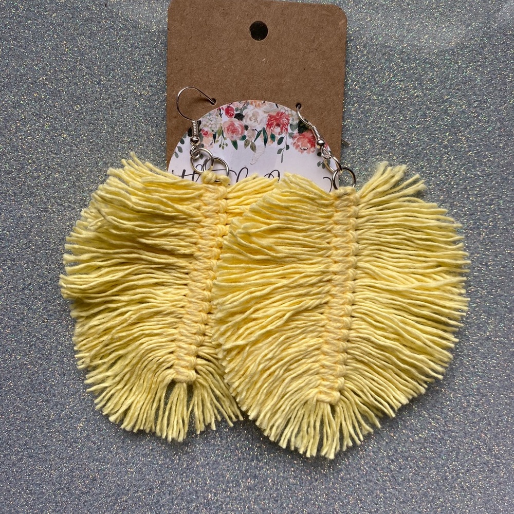 Handmade fringe earrings